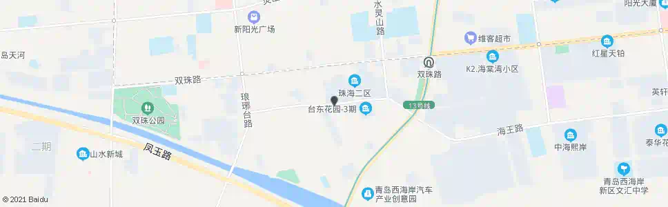 青岛珠海一区_公交站地图_青岛公交_妙搜公交查询2025