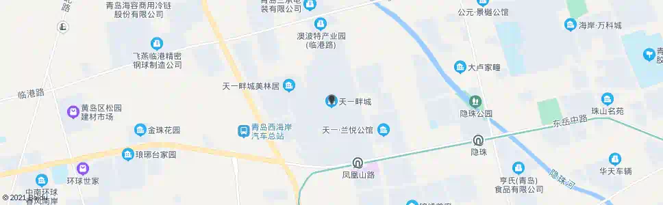 青岛天一畔城_公交站地图_青岛公交_妙搜公交查询2025