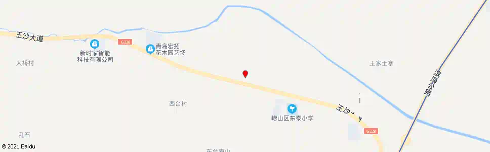 青岛东台村北_公交站地图_青岛公交_妙搜公交查询2025