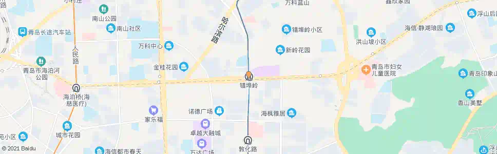 青岛戈埠岭_公交站地图_青岛公交_妙搜公交查询2025