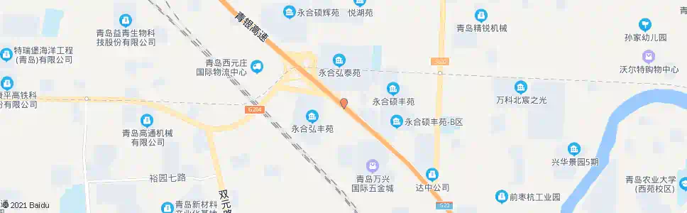 青岛西元新城_公交站地图_青岛公交_妙搜公交查询2025