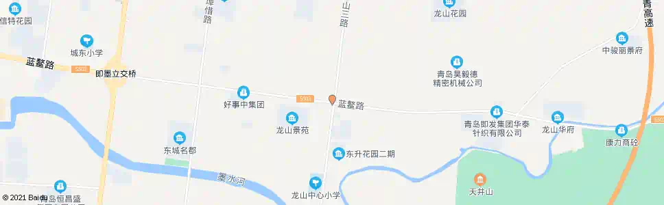 青岛龙山街道路口_公交站地图_青岛公交_妙搜公交查询2025