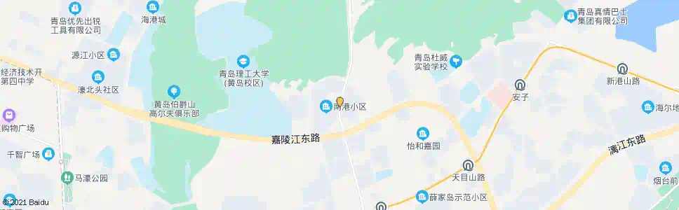 青岛南港小区东门_公交站地图_青岛公交_妙搜公交查询2025
