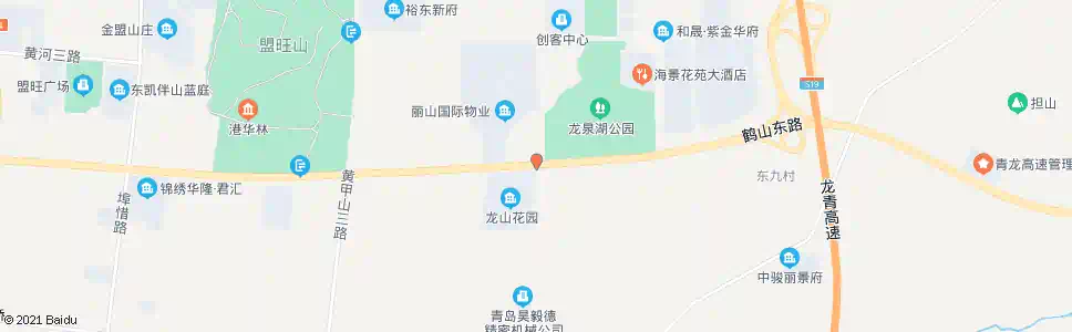 青岛龙山花园_公交站地图_青岛公交_妙搜公交查询2025