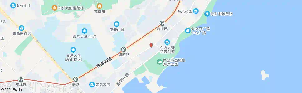 青岛海口路海江路_公交站地图_青岛公交_妙搜公交查询2025