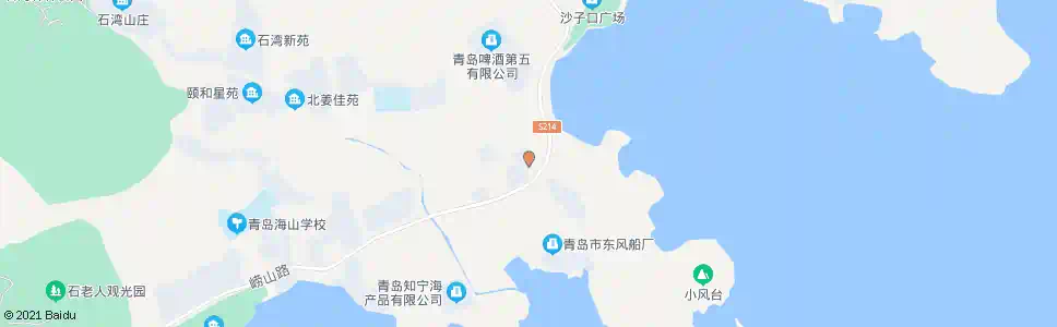 青岛前海花园临时站_公交站地图_青岛公交_妙搜公交查询2025