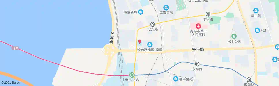 青岛珠海路小学_公交站地图_青岛公交_妙搜公交查询2025