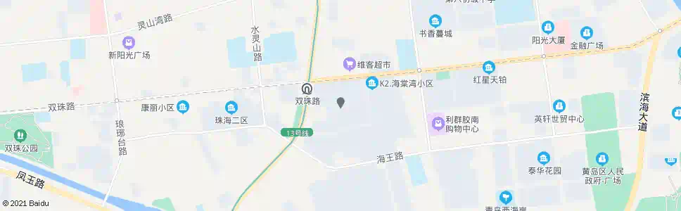 青岛魏家滩社区_公交站地图_青岛公交_妙搜公交查询2025