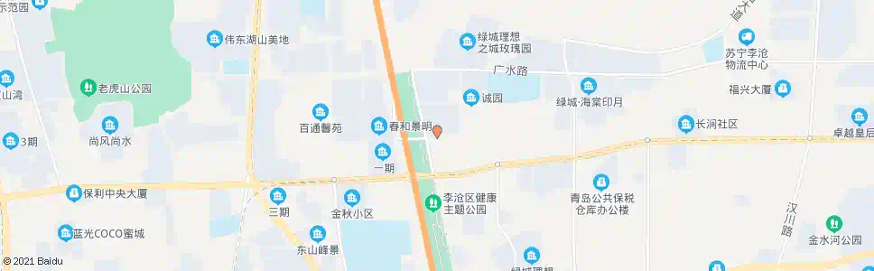青岛绿城百合花园_公交站地图_青岛公交_妙搜公交查询2025