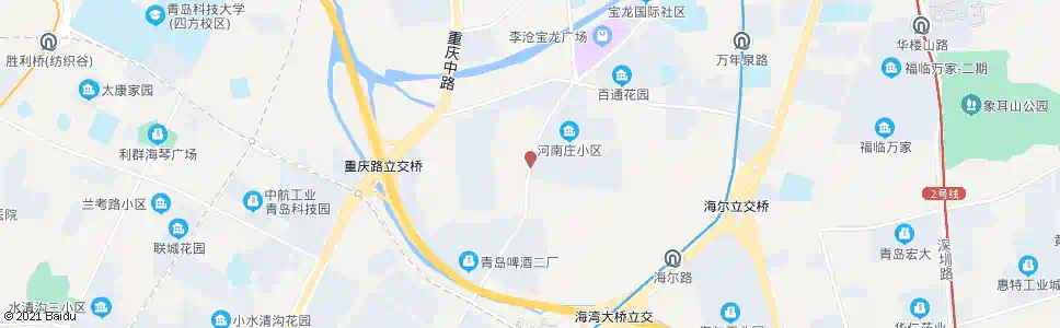 青岛河南庄_公交站地图_青岛公交_妙搜公交查询2025