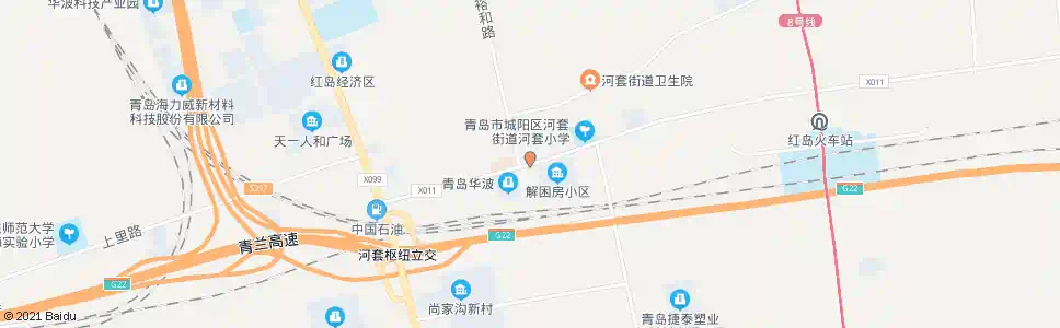 青岛东河套社区_公交站地图_青岛公交_妙搜公交查询2025