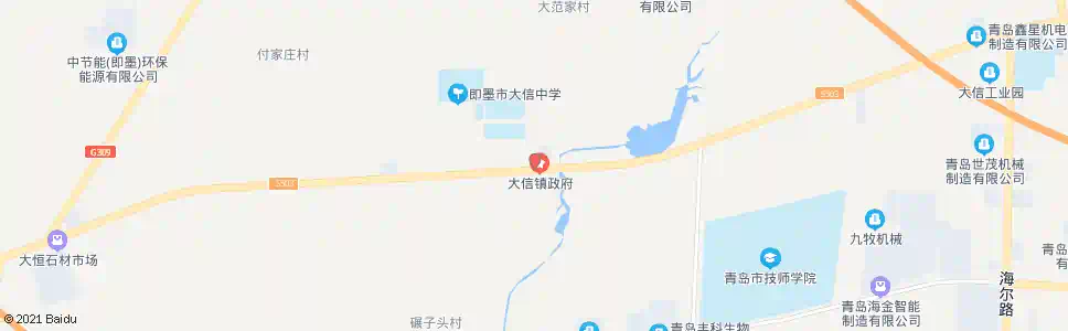 青岛大信镇政府_公交站地图_青岛公交_妙搜公交查询2025
