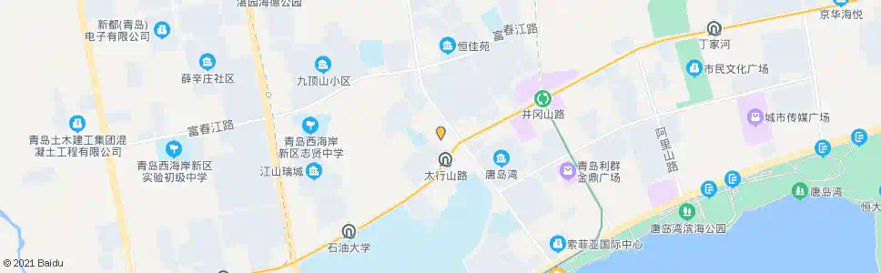 青岛山海景园小区_公交站地图_青岛公交_妙搜公交查询2025