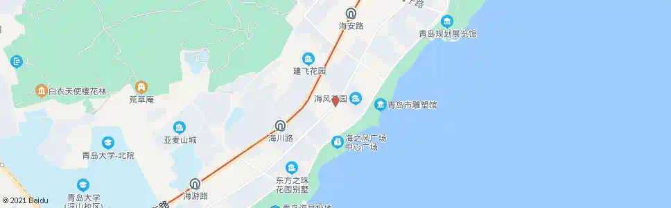 青岛海口路海青路_公交站地图_青岛公交_妙搜公交查询2025