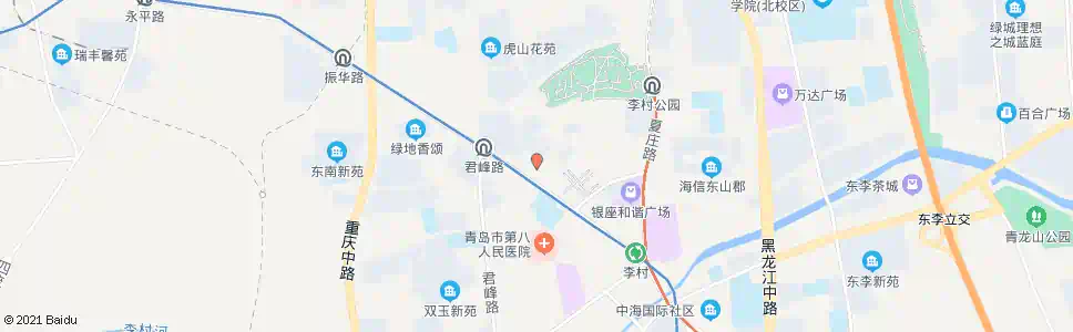 青岛果园路_公交站地图_青岛公交_妙搜公交查询2025