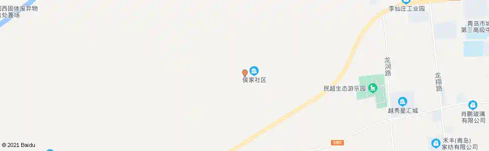 青岛侯家段河社区_公交站地图_青岛公交_妙搜公交查询2025