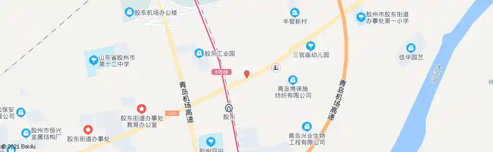 青岛荒庄村_公交站地图_青岛公交_妙搜公交查询2025
