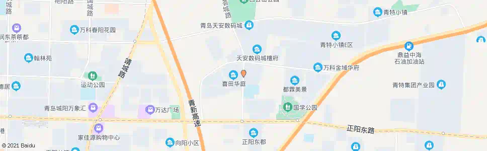 青岛西田社区_公交站地图_青岛公交_妙搜公交查询2025
