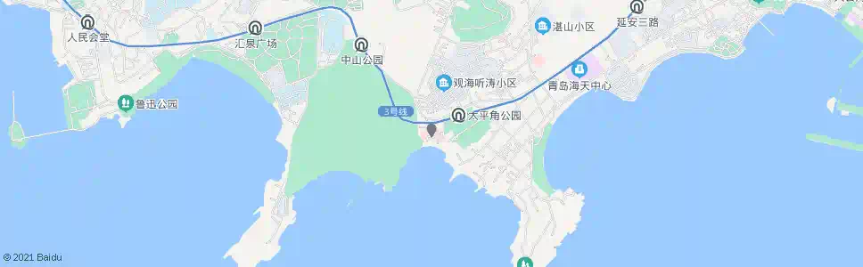 青岛空军疗养院_公交站地图_青岛公交_妙搜公交查询2025