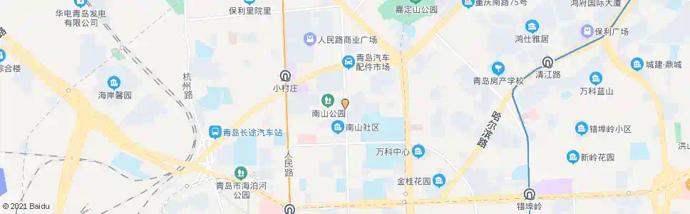青岛南山公园_公交站地图_青岛公交_妙搜公交查询2025