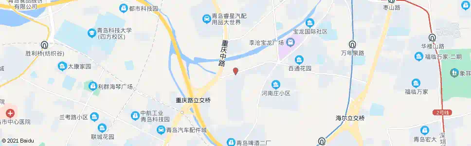 青岛青山路重庆中路_公交站地图_青岛公交_妙搜公交查询2025
