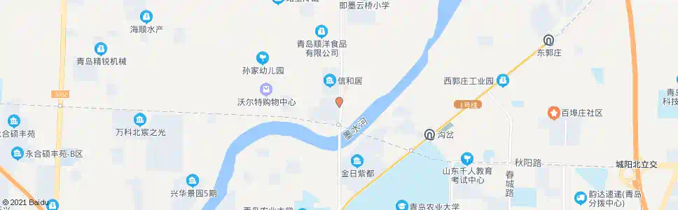 青岛由和花园_公交站地图_青岛公交_妙搜公交查询2025