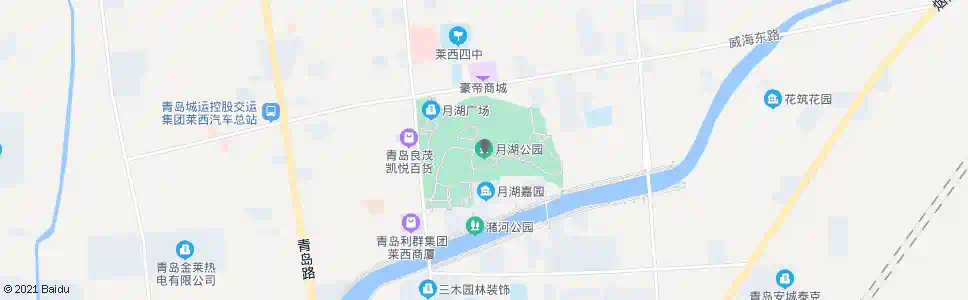 青岛月湖公园_公交站地图_青岛公交_妙搜公交查询2025