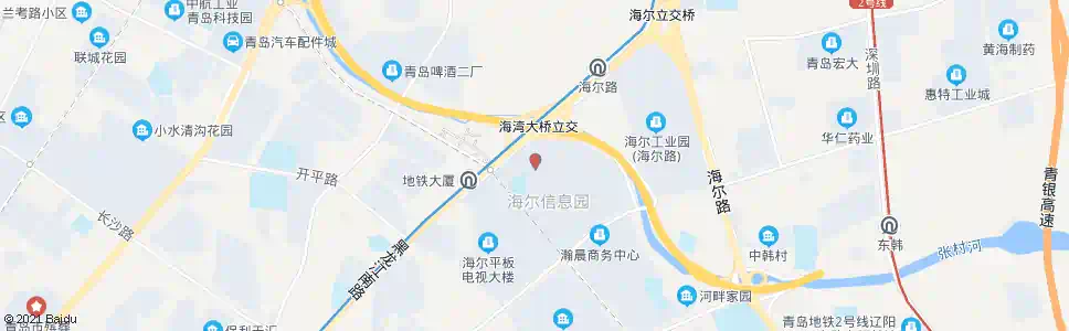 青岛西韩_公交站地图_青岛公交_妙搜公交查询2025