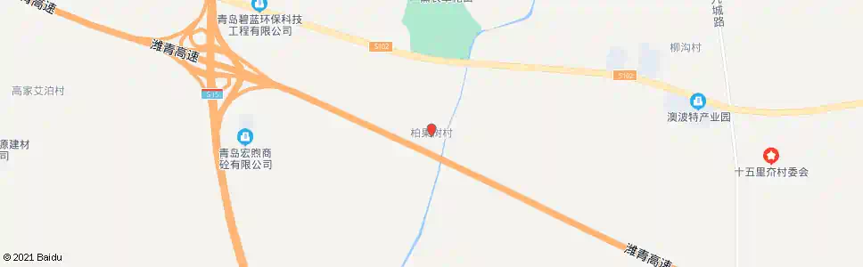 青岛柏果树西_公交站地图_青岛公交_妙搜公交查询2025