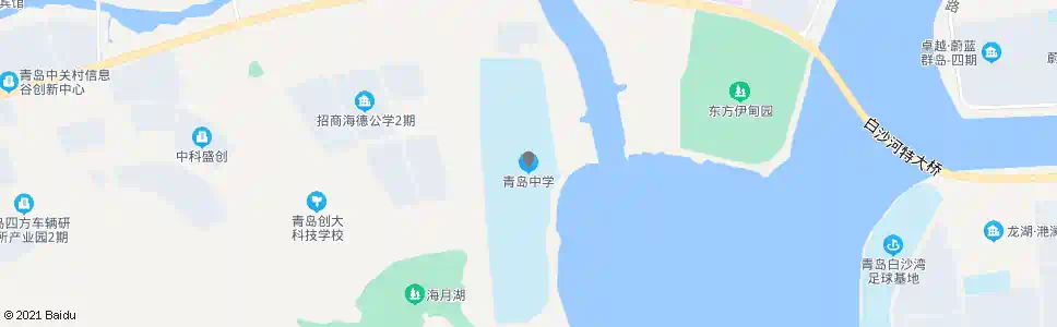 青岛开发区中学_公交站地图_青岛公交_妙搜公交查询2025