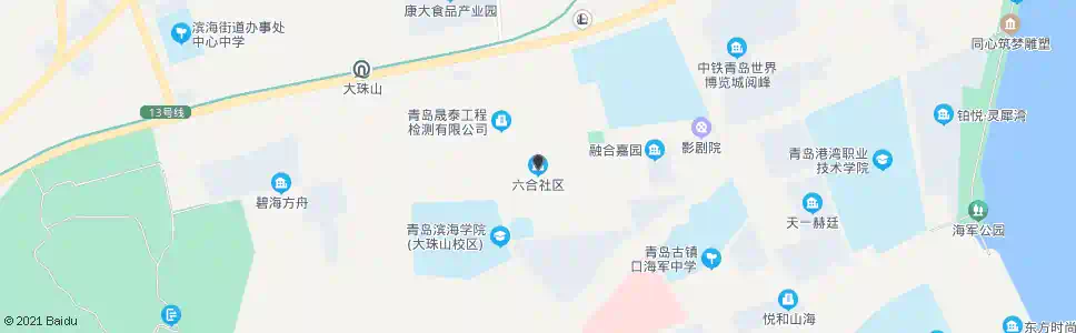 青岛六合社区_公交站地图_青岛公交_妙搜公交查询2025