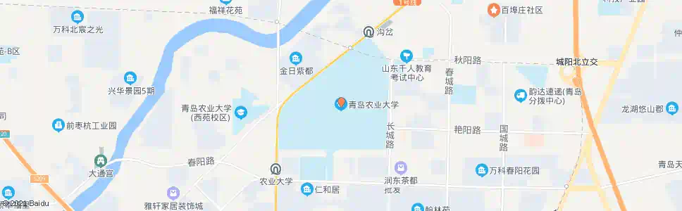 青岛农业大学西站_公交站地图_青岛公交_妙搜公交查询2025