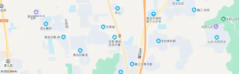 青岛天泰城_公交站地图_青岛公交_妙搜公交查询2025