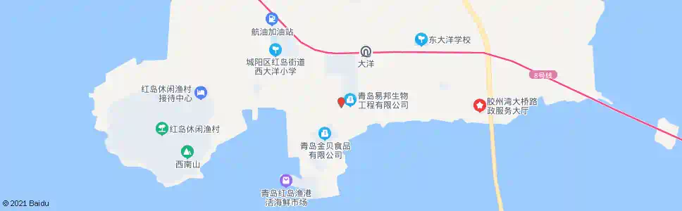 青岛东大洋西_公交站地图_青岛公交_妙搜公交查询2025