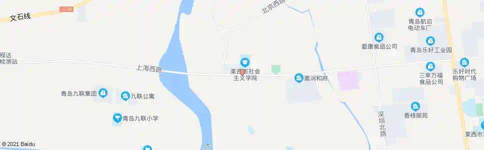 青岛党校西_公交站地图_青岛公交_妙搜公交查询2025