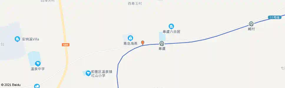 青岛西皋虞_公交站地图_青岛公交_妙搜公交查询2025