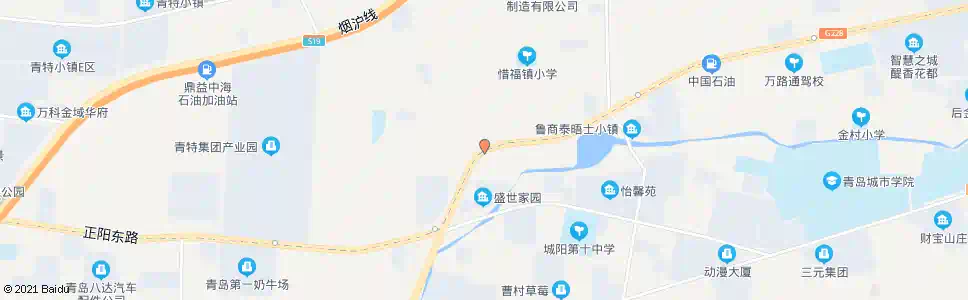 青岛城阳王家村北_公交站地图_青岛公交_妙搜公交查询2025