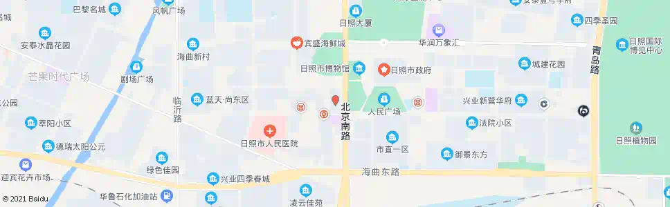 日照太阳律师楼_公交站地图_日照公交_妙搜公交查询2025