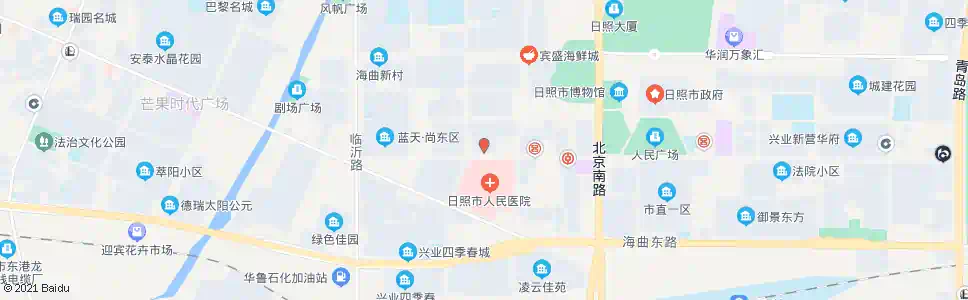 日照蓝天大药房_公交站地图_日照公交_妙搜公交查询2025