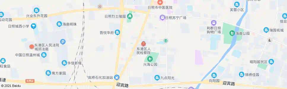 日照东港区检察院_公交站地图_日照公交_妙搜公交查询2025