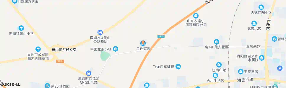 日照金色家园_公交站地图_日照公交_妙搜公交查询2025