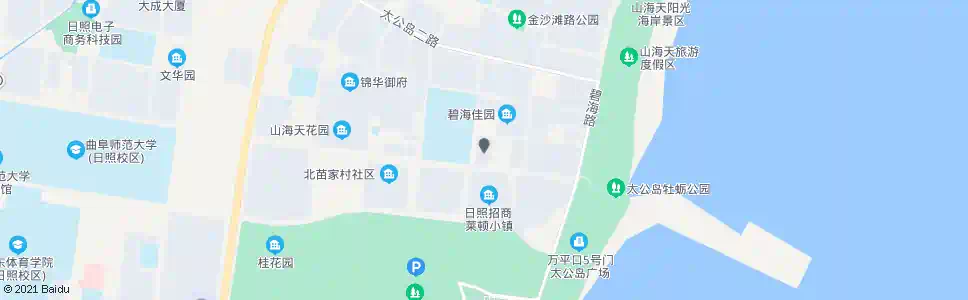 日照山海天管委_公交站地图_日照公交_妙搜公交查询2025