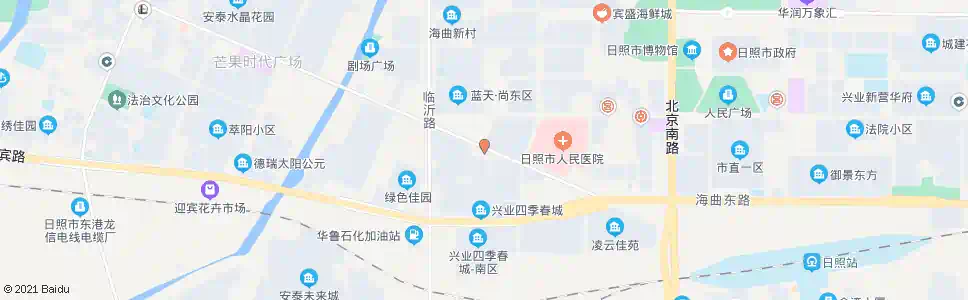 日照十四局一处_公交站地图_日照公交_妙搜公交查询2025