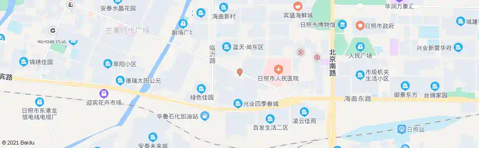日照十四局一处医院_公交站地图_日照公交_妙搜公交查询2025
