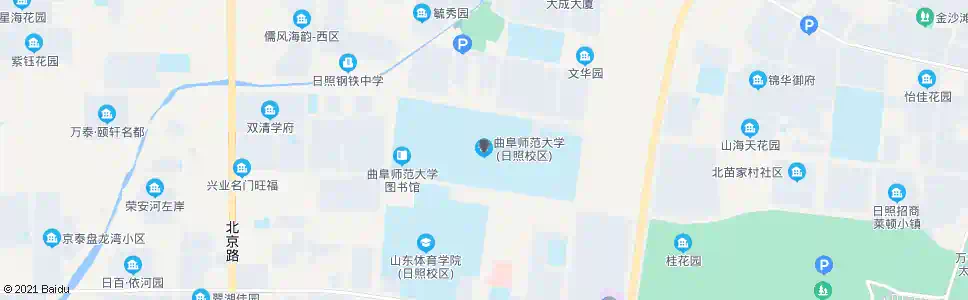 日照曲师大日照学院_公交站地图_日照公交_妙搜公交查询2025
