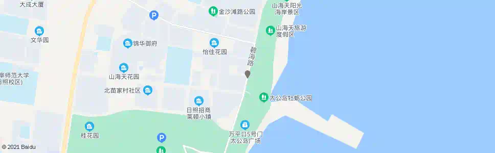 日照钓鱼岛大酒店_公交站地图_日照公交_妙搜公交查询2025