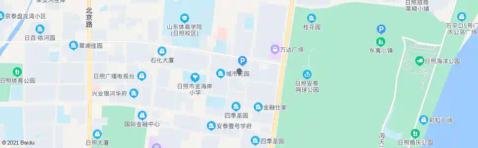日照都市花园_公交站地图_日照公交_妙搜公交查询2025