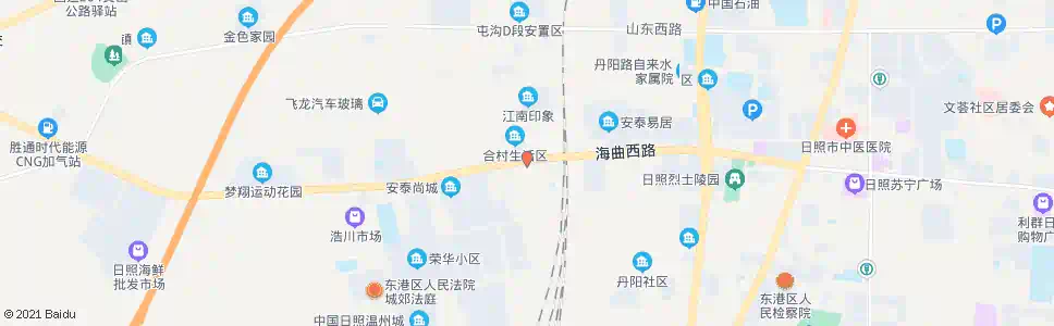 日照合村市场_公交站地图_日照公交_妙搜公交查询2025