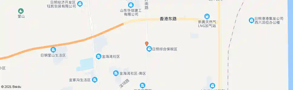 日照通港工业园_公交站地图_日照公交_妙搜公交查询2025