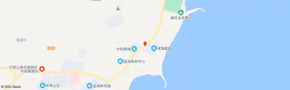 日照桃花岛村_公交站地图_日照公交_妙搜公交查询2025